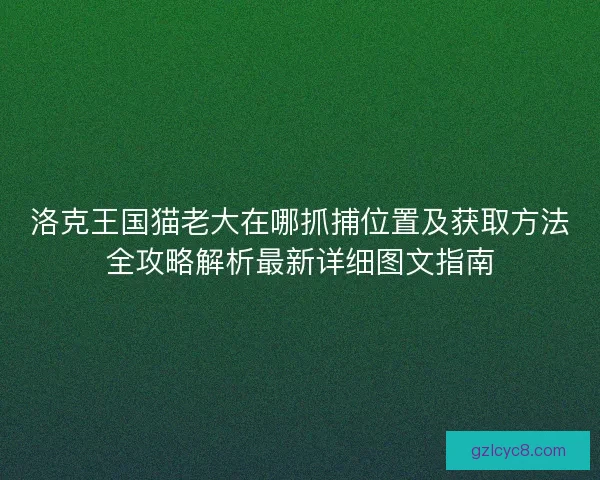 洛克王国猫老大在哪抓捕位置及获取方法全攻略解析最新详细图文指南 洛克王国猫老大在哪抓捕位置及获取方法全攻略解析最新详细图文指南